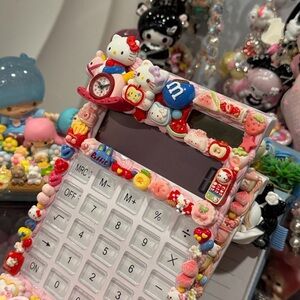 Hello Kitty Red Decoden Calculator with Charms - DIY